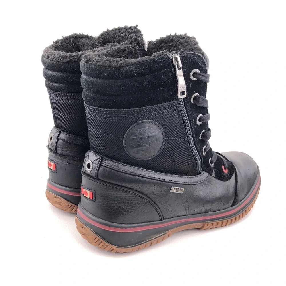 Pajar Trooper 2.0 Black Leather Waterproof Winter Boots EUR 43